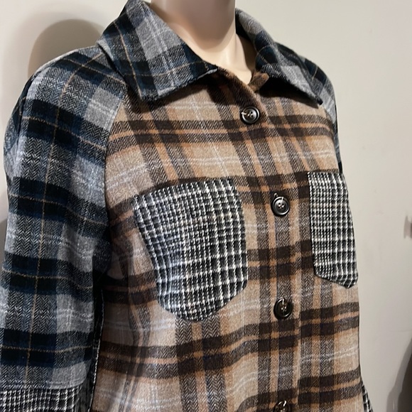 THML Plaid Button Up Jacket M - Picture 3 of 11
